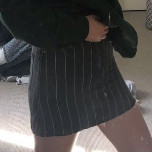 RVCA Striped Denim Skirt